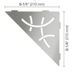 Schluter Shelf-E Triangular Curve Stainless Steel SES1 D6 EB